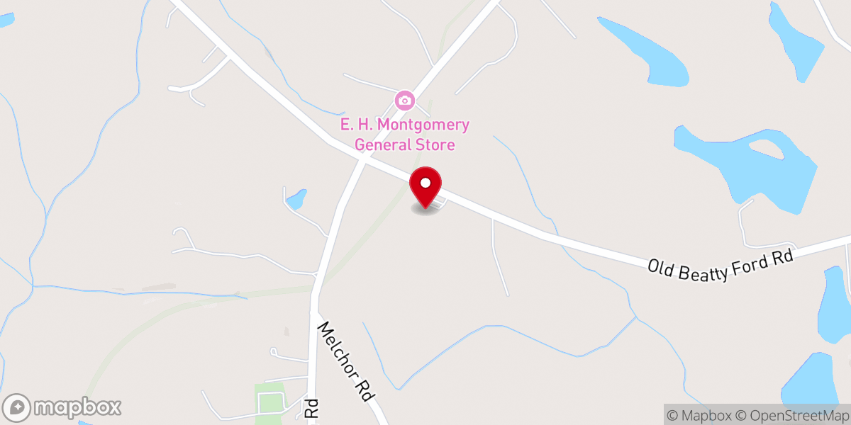 Map showing location of First Baptist Church