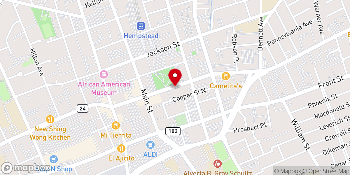 Map showing location of Miracle Christian Center