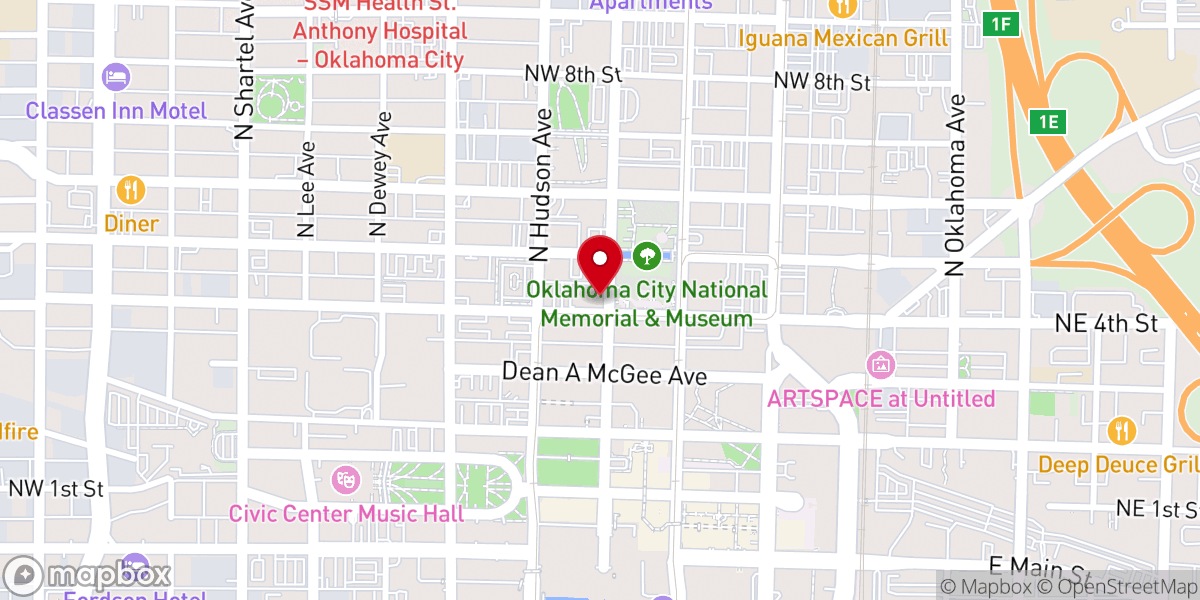 Map showing location of St. Joseph's Old Cathedral Corner Gift Shop