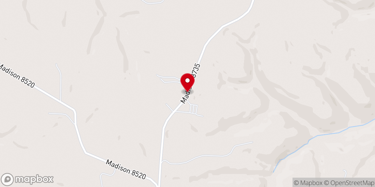 Map showing location of Living Water Baptist Church
