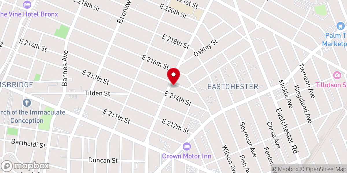 Map showing location of Gospel Trumpet Church of God