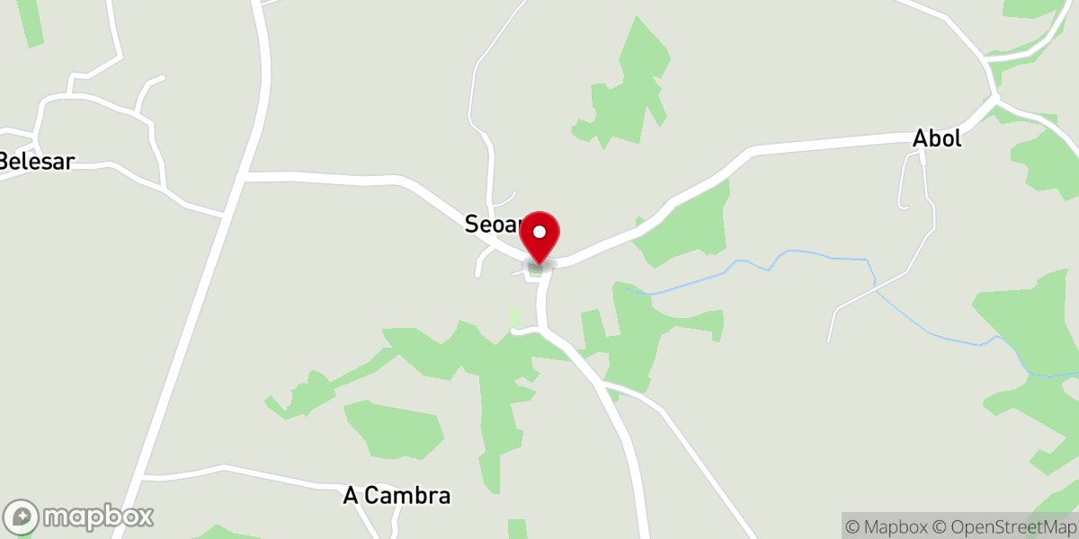Map showing location of Igrexa de San Xoán do Campo