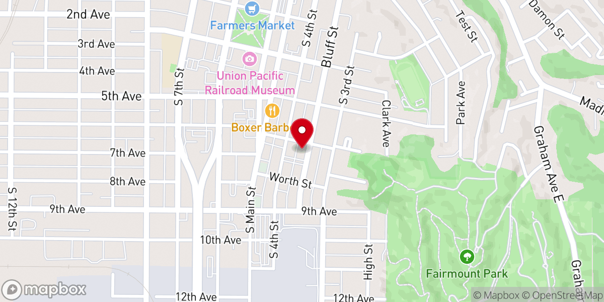 Map showing location of Our Saviors Lutheran Church