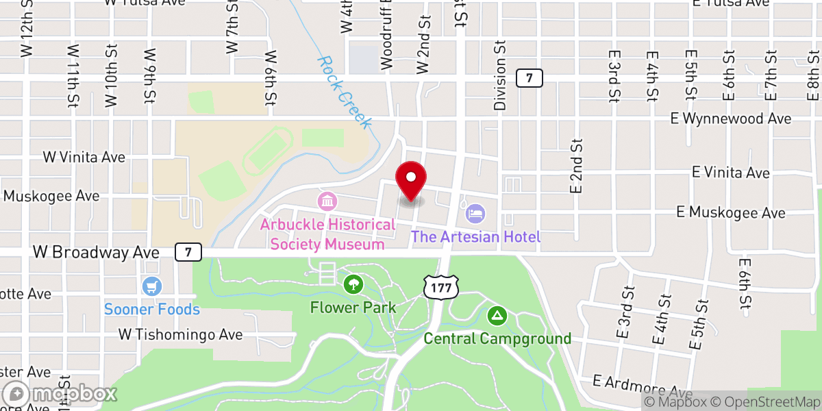 Map showing location of Compassion Church Sulphur