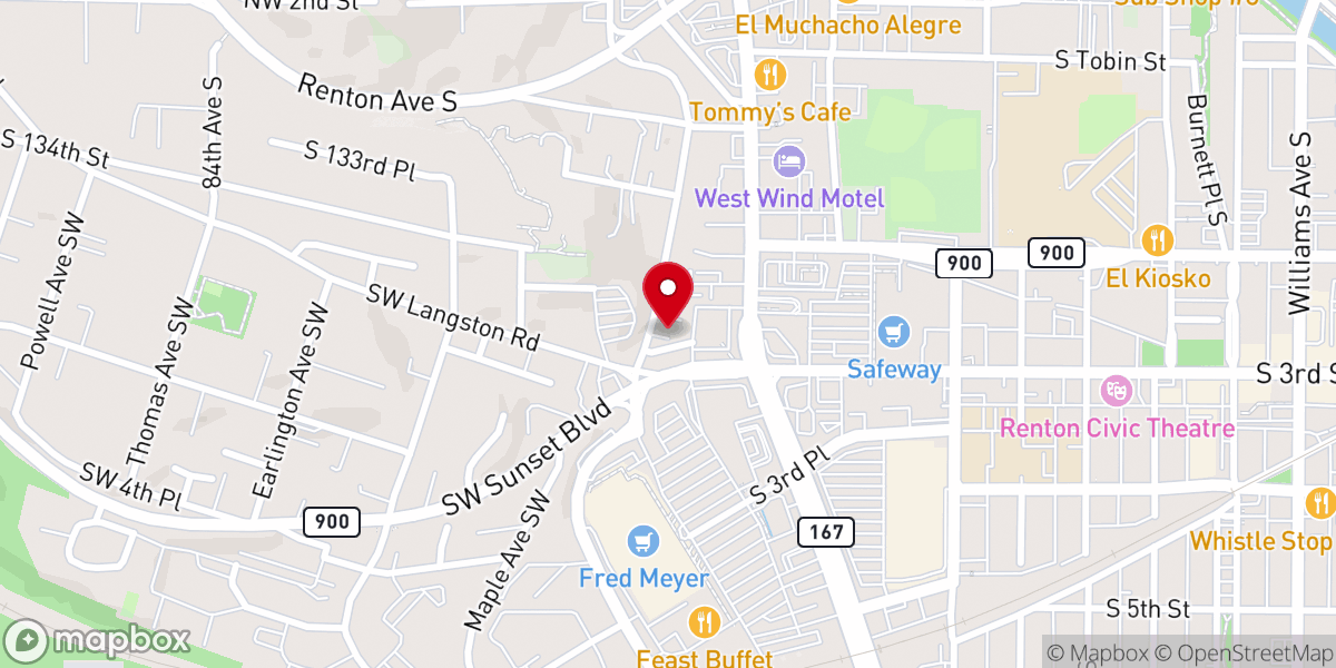Map showing location of Dunlop Bible Fellowship