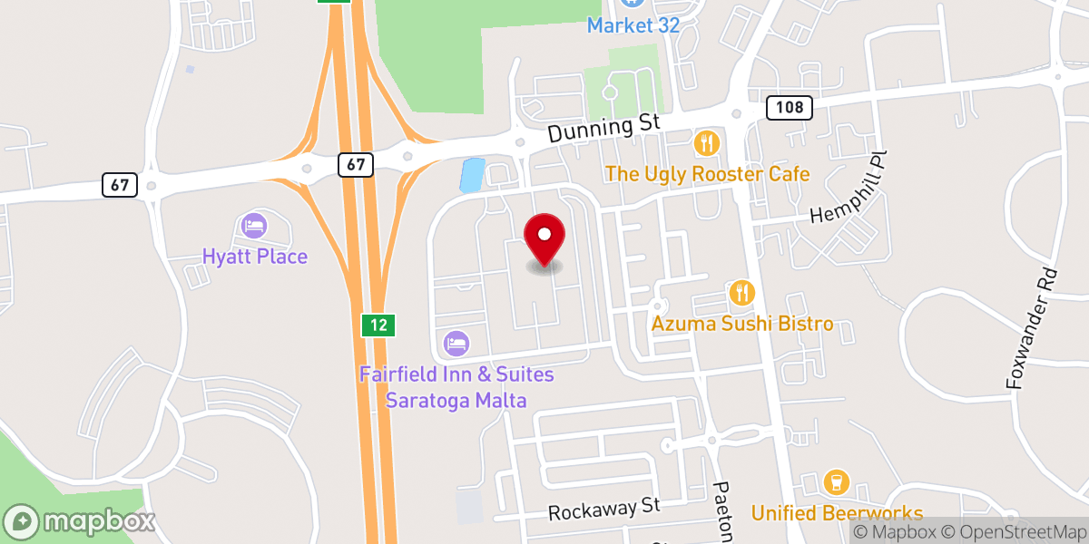 Map showing location of Cornerstone Community Church