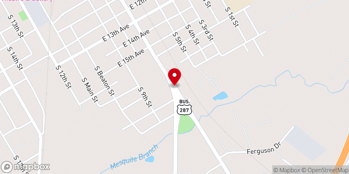 Map showing location of Johnson Memorial Church of God in Christ