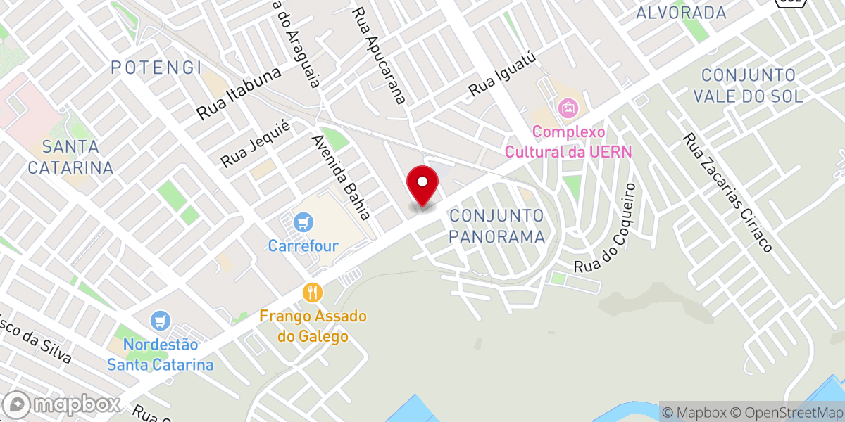 Map showing location of IEADERN - Assembléia de Deus - Cong. Potengi