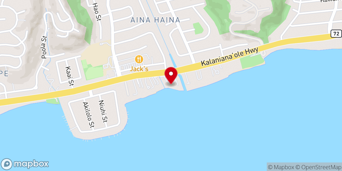 Map showing location of Grace Chapel of Honolulu
