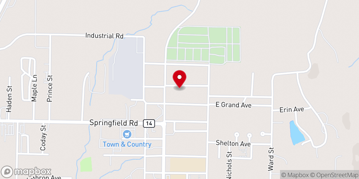 Map showing location of New Hope Freewill Baptist Church