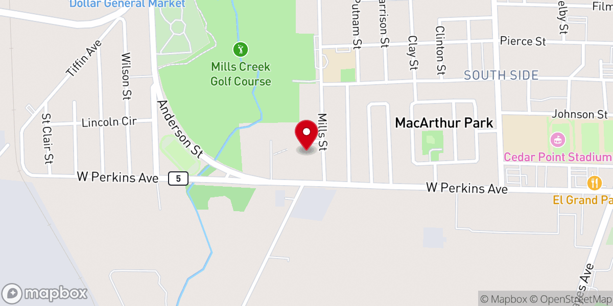 Map showing location of Father's Heart Family Church Food Ministry Food Pantry