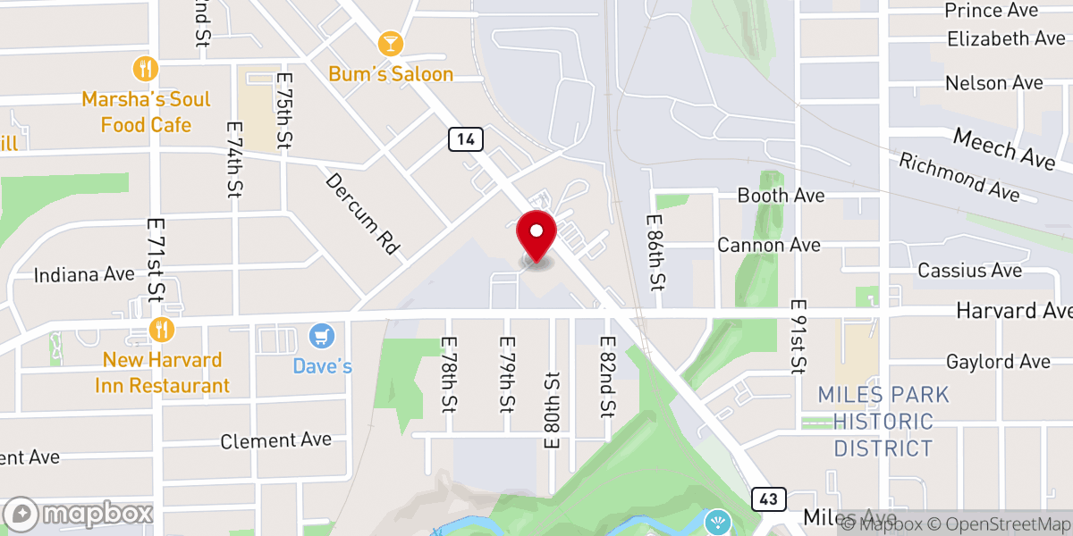Map showing location of Holy Name Church Newburgh Group