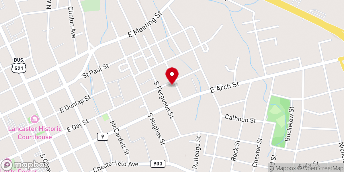Map showing location of Faith Hope & Victory Church
