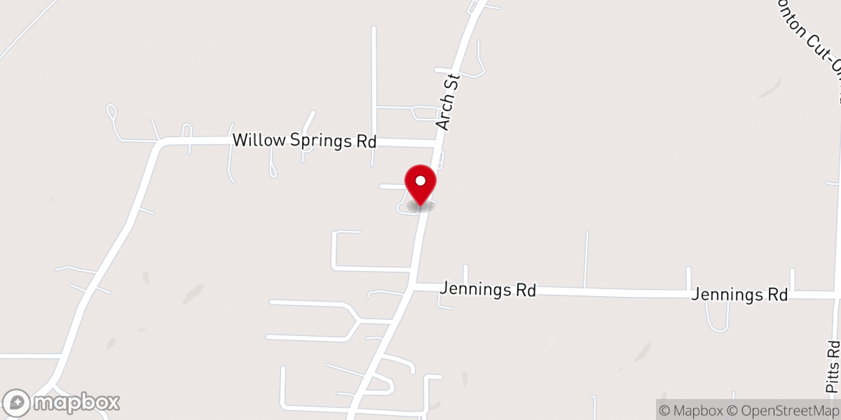 Map showing location of Archview Baptist Church