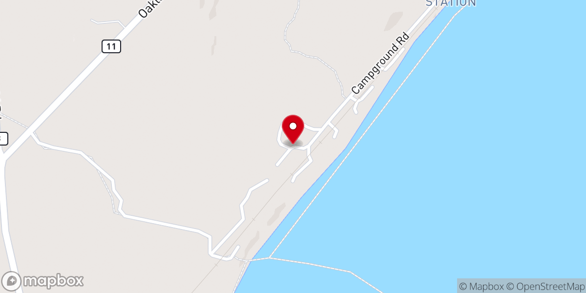 Map showing location of Lakeside Camp Meeting Association