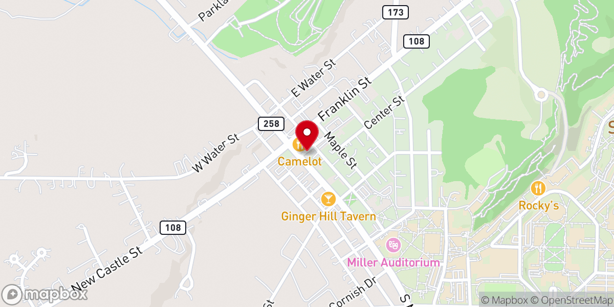 Map showing location of North Country Brew Pub