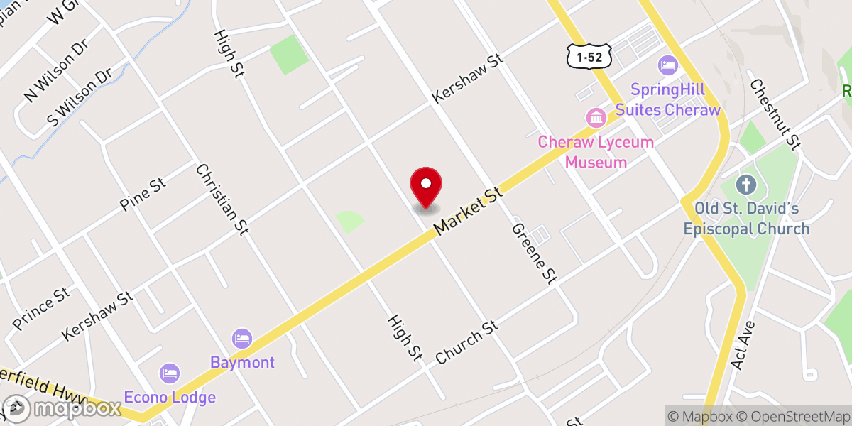 Map showing location of St. David's Episcopal Church