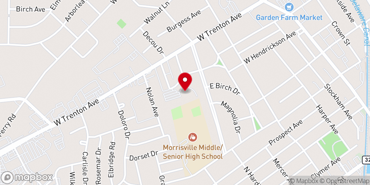 Map showing location of Morrisville United Methodist