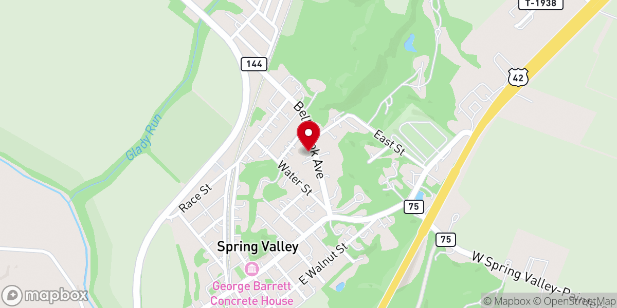 Map showing location of Spring Valley Church Of Christ