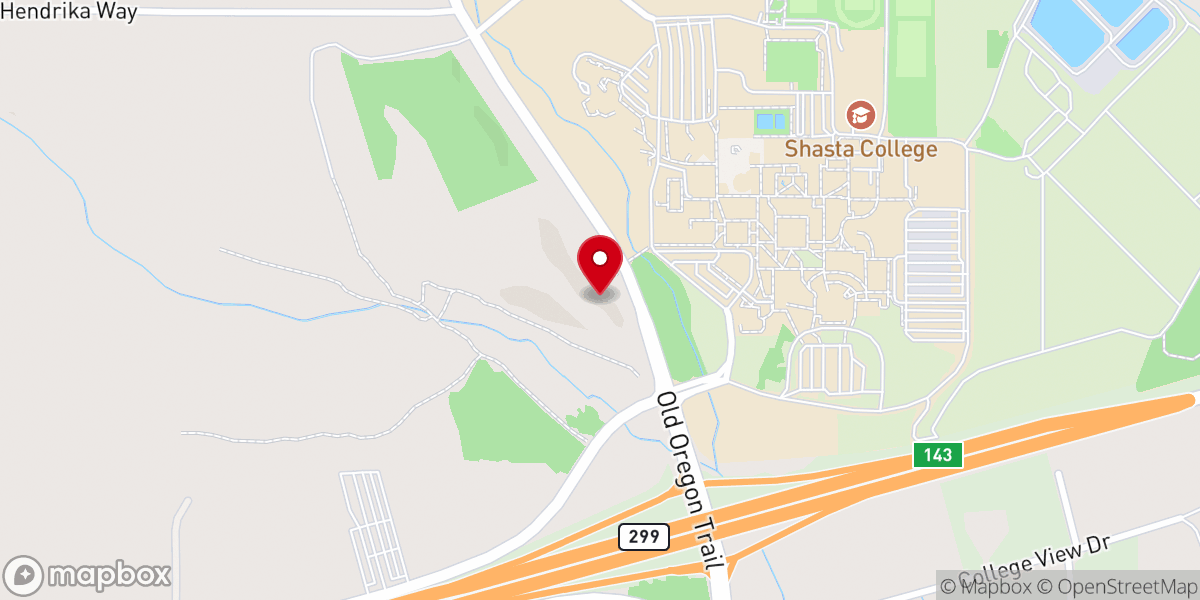 Map showing location of Redding CA LDS Institute