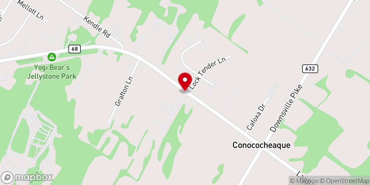 Map showing location of Rehoboth United Methodist Church