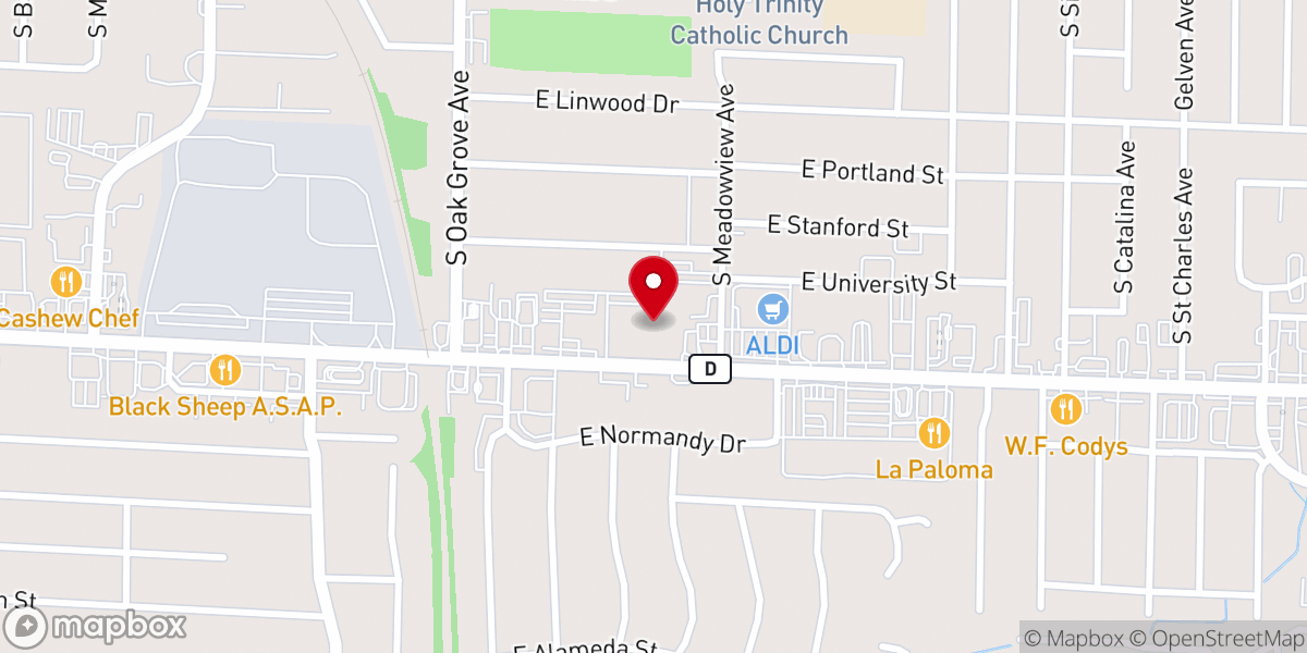 Map showing location of Schweitzer Church