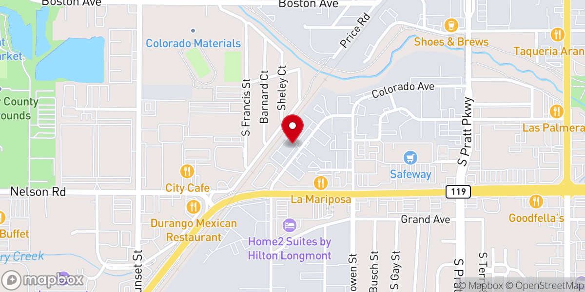 Map showing location of In Him Bible Church