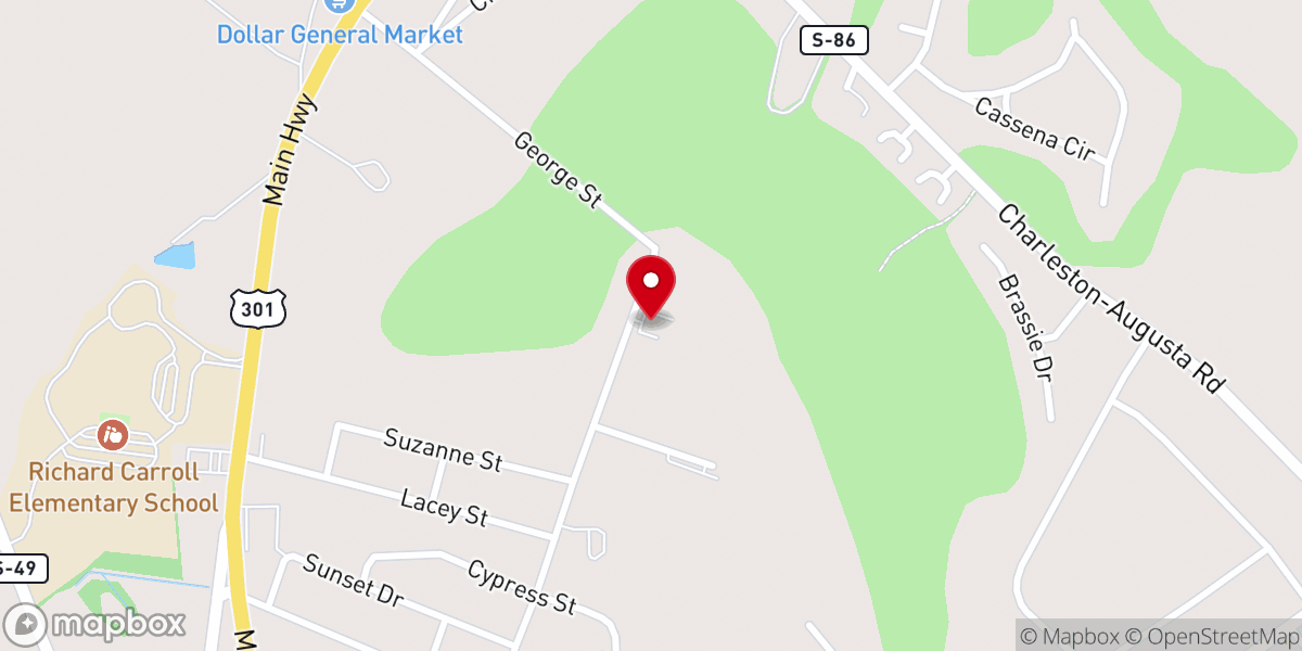 Map showing location of Word of Life Pentecostal Holiness Church