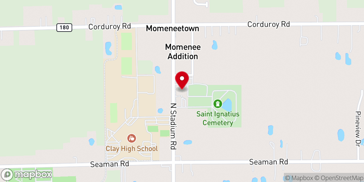 Map showing location of Saint Ignatius Church