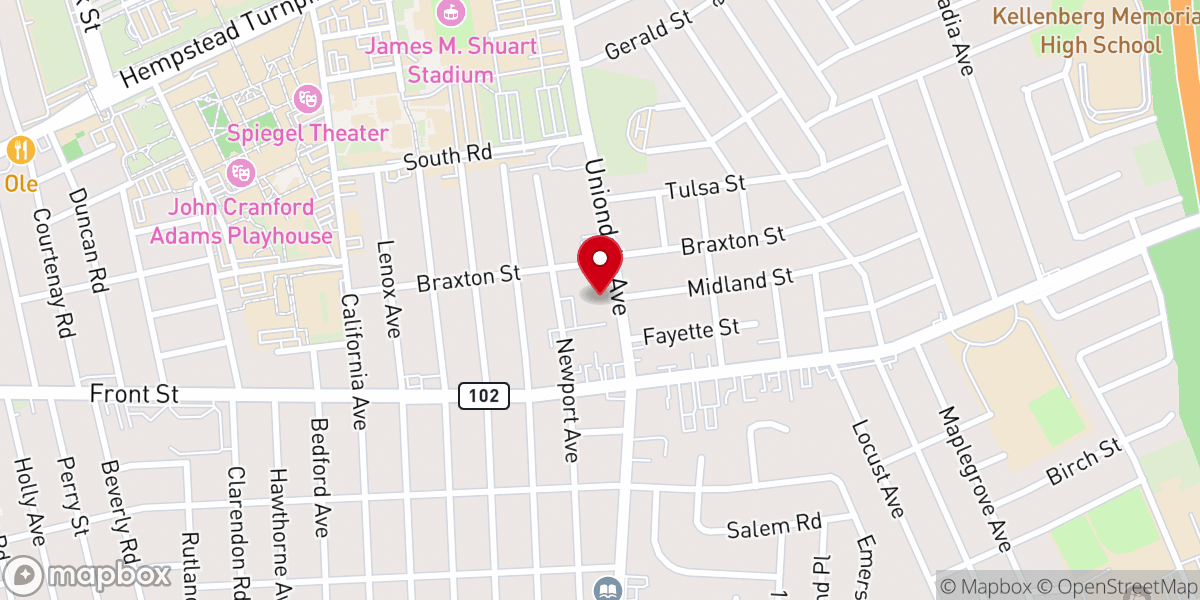 Map showing location of St Vladimir's Parish Center