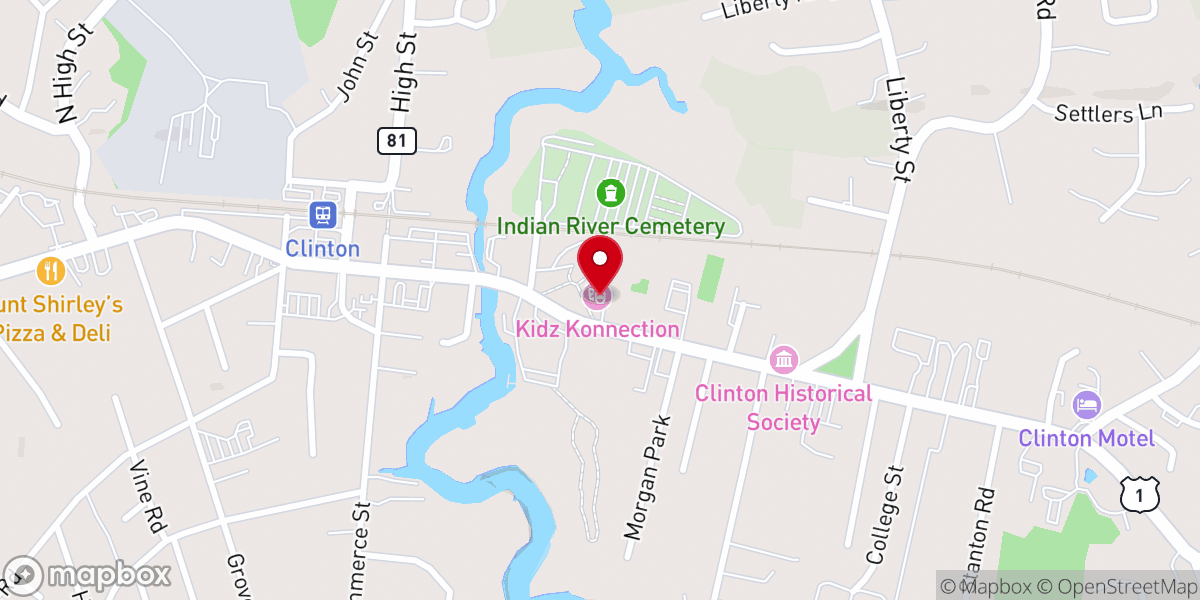 Map showing location of Shoreline Theater Academy Kidz Konnection