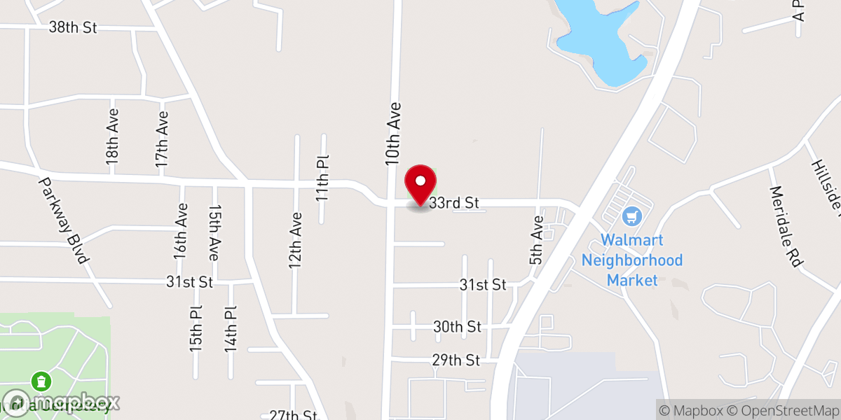 Map showing location of Mt Olive United Methodist Church