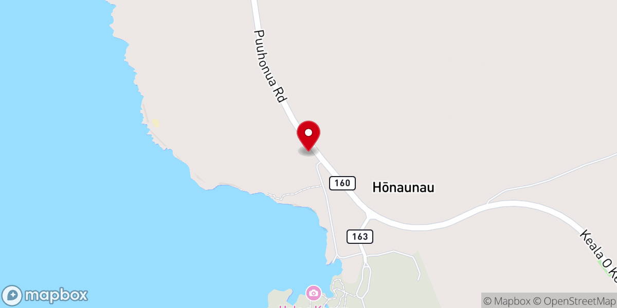 Map showing location of Pukaana Congregational Church