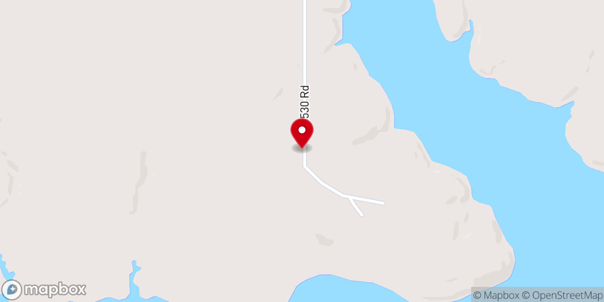 Map showing location of Cross Point Camp