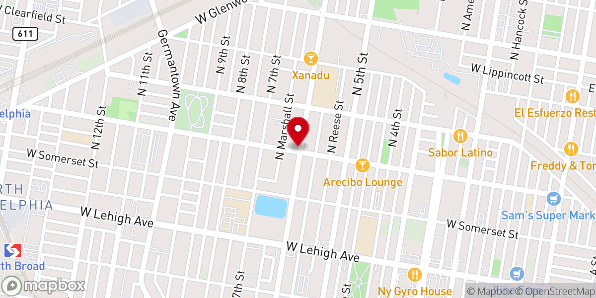 Map showing location of La Iglesia De Dios