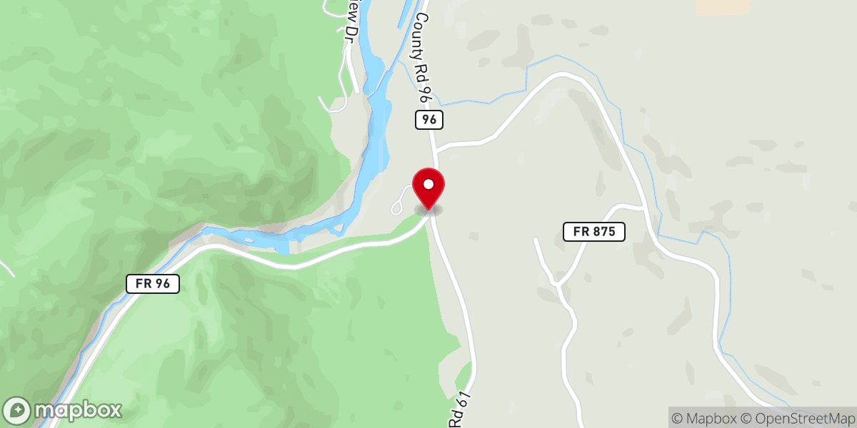 Map showing location of Eleven Mile Canyon Recreation Area