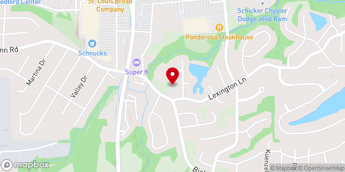 Map showing location of Bridge to Faith Lutheran Church