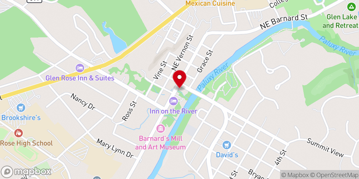 Map showing location of Spirit Wind Church