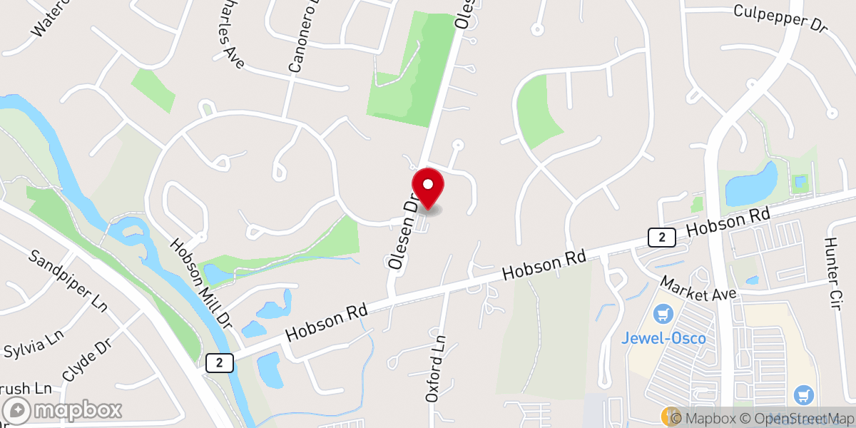 Map showing location of St John United Church of Christ