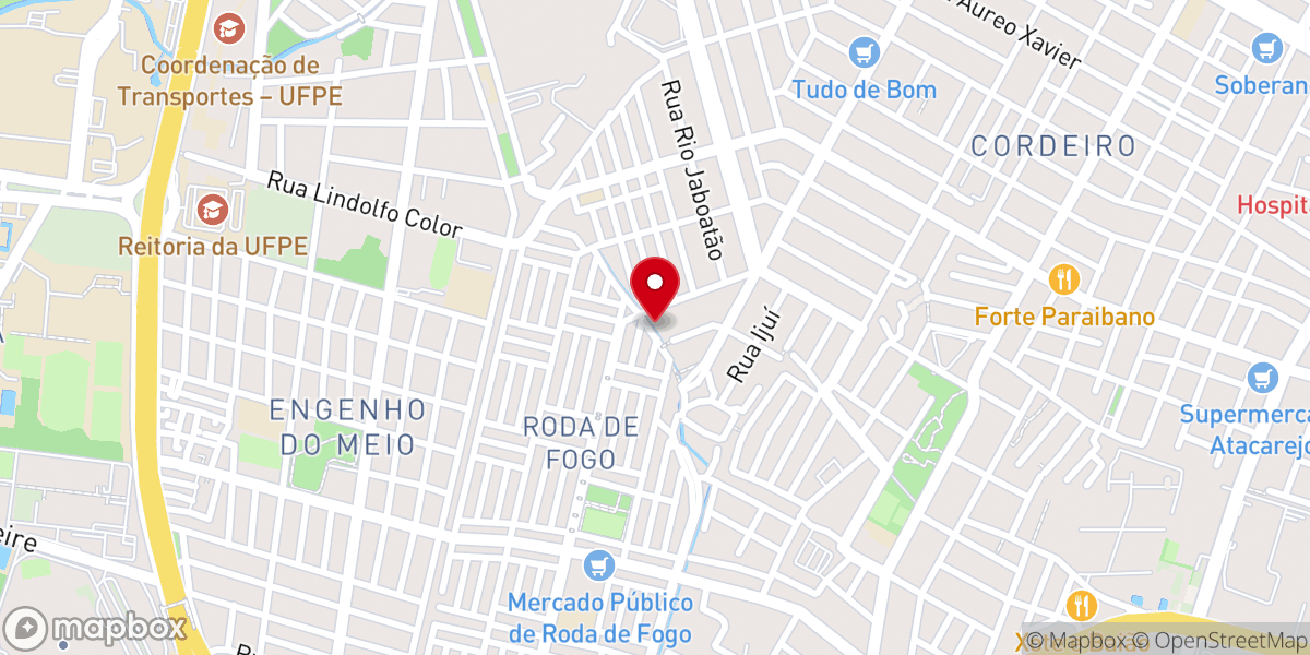 Map showing location of Igreja pentecostal a voz da Sã doutrina
