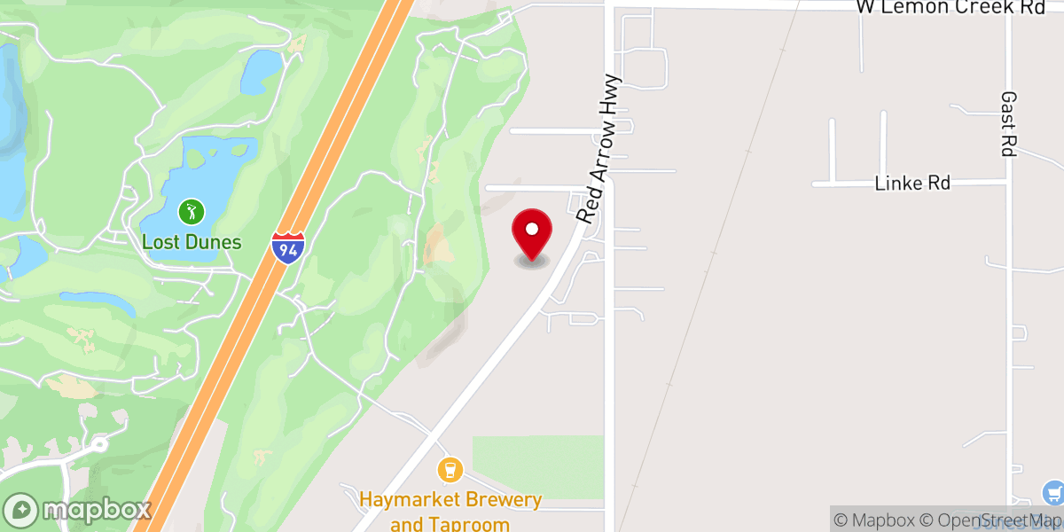 Map showing location of Faith United Methodist Church