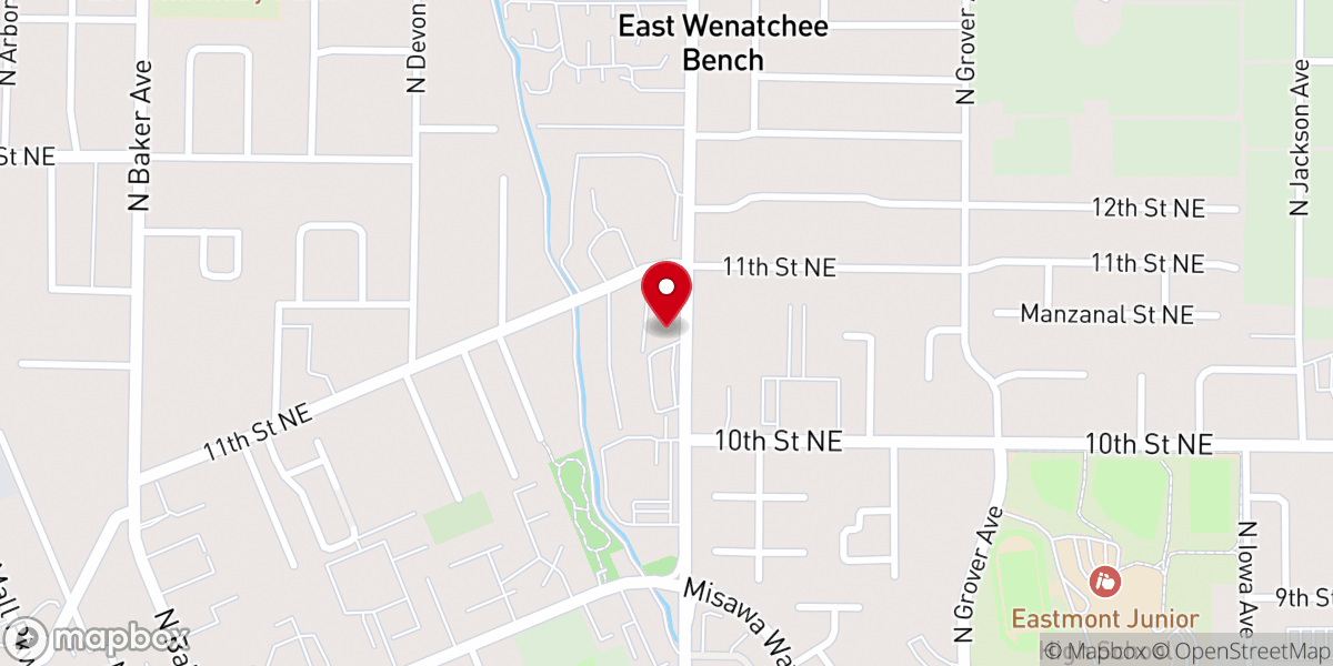 Map showing location of Our Saviors Lutheran Church