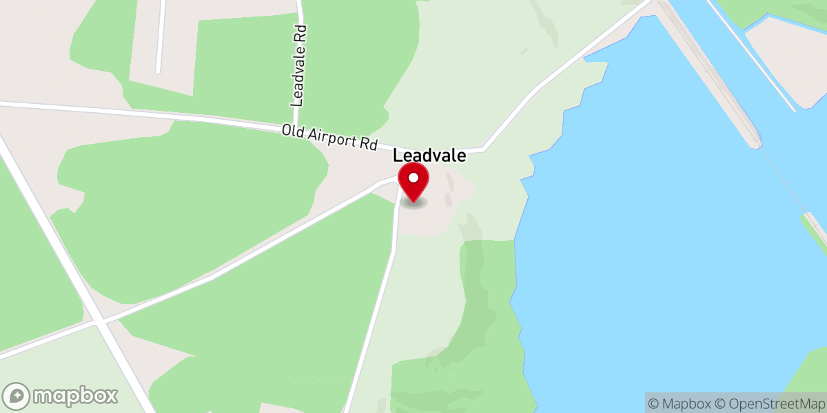 Map showing location of Leadvale Baptist Church