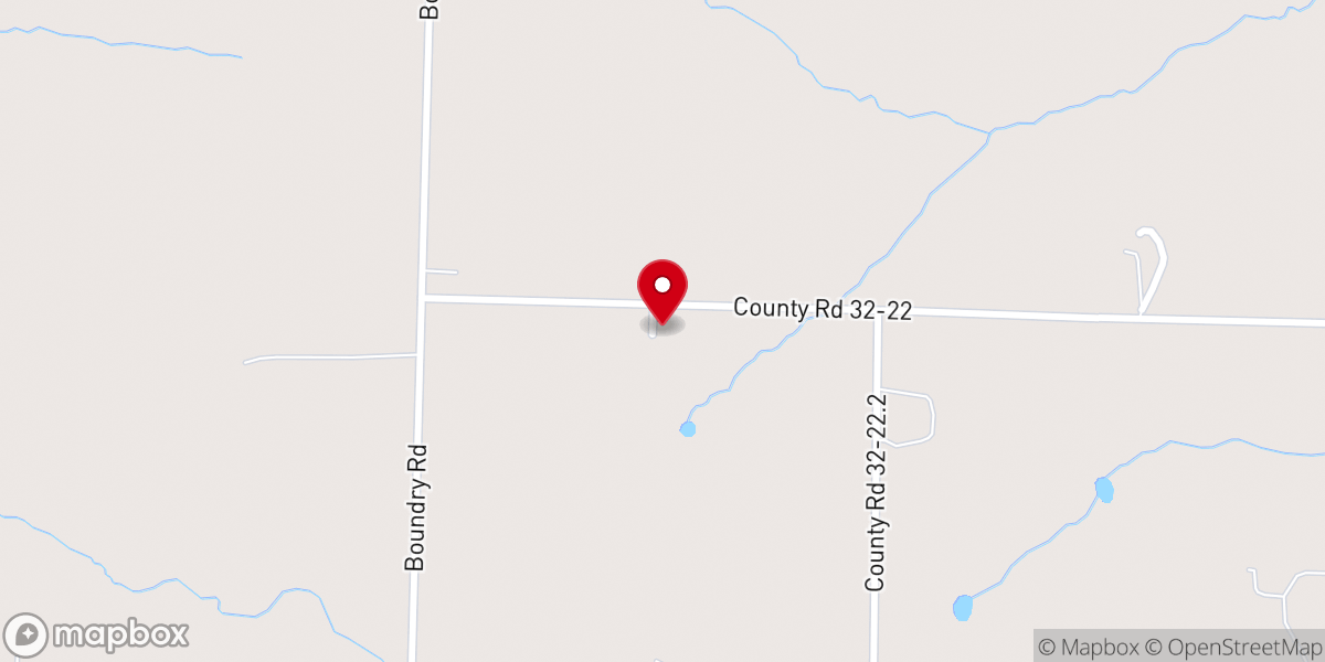 Map showing location of Pleasant View Amish Mennonite Church