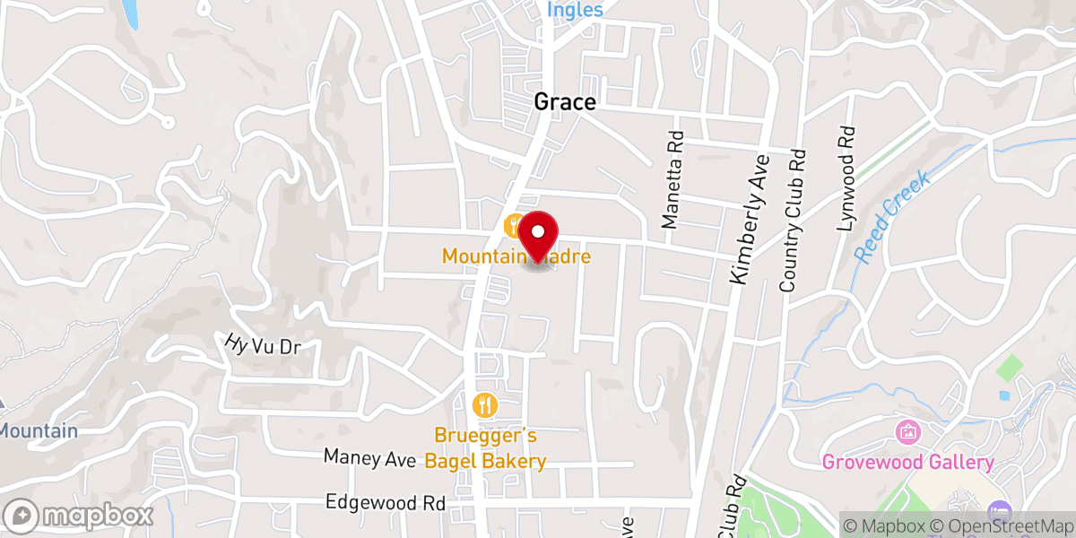 Map showing location of Grace Covenant Presbyterian Church
