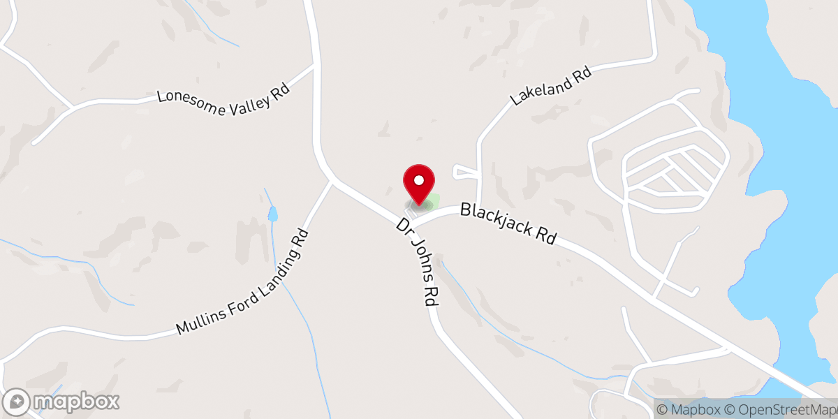 Map showing location of Pleasant Grove Baptist Church