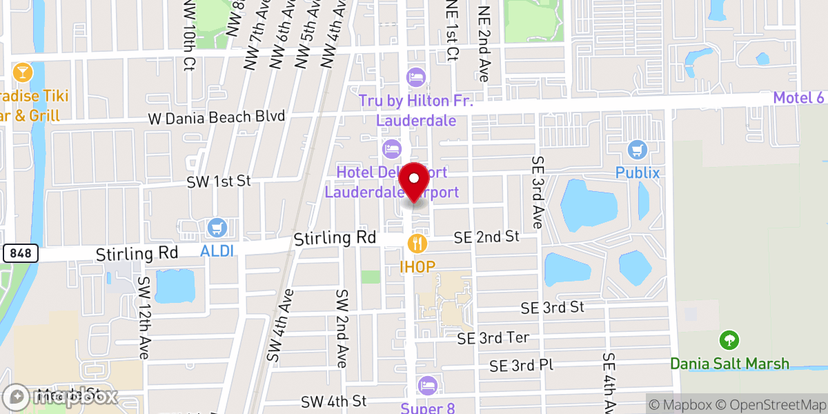 Map showing location of Russian Orthodox Cathedral of St. Matrona of Moscow in Miami