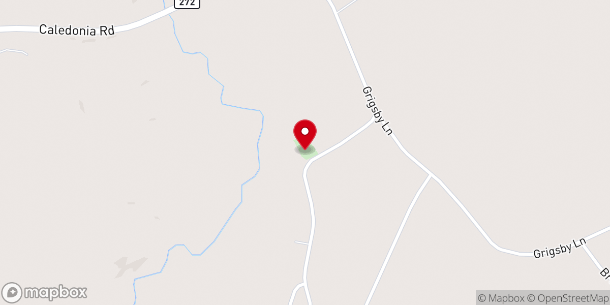Map showing location of Bethel Church
