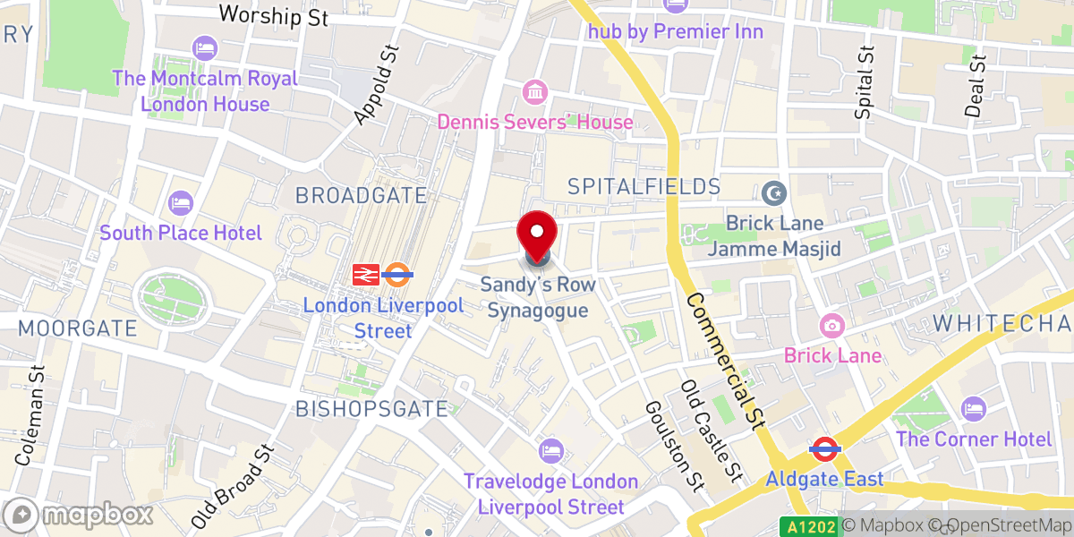 Map showing location of Our Hidden Histories