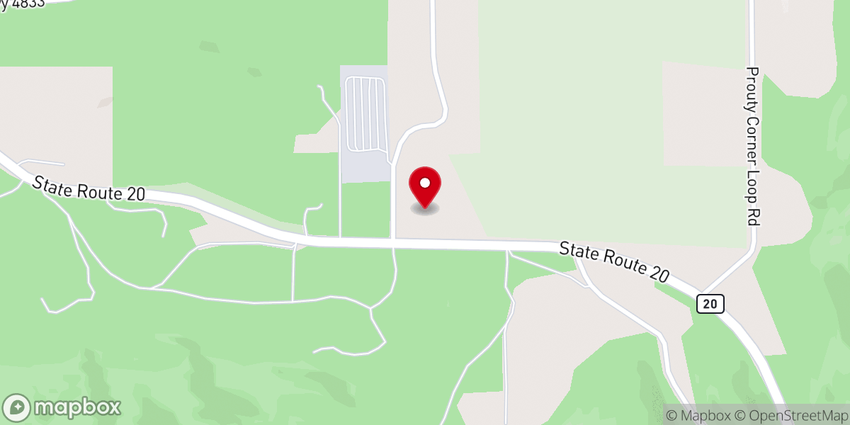 Map showing location of Colville Church of Christ
